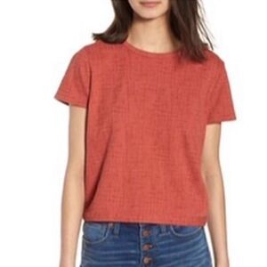 MADEWELL women’s jacquard cross back tie knit Verse top sz XS